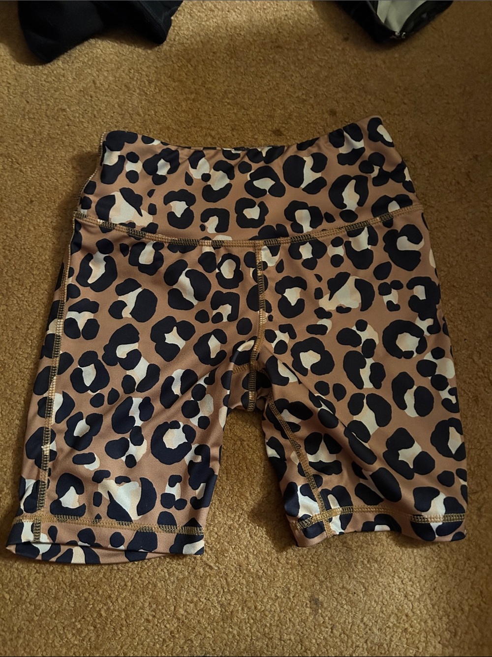 Leopard Print Women's Bike Shorts